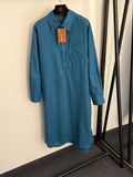 LORO PIANA 26S LONG SLEEVE SHIRT DRESS 813