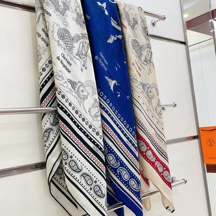TATOUAGES MARINS BANDANA SHAWL 135 CM COLORFUL 385443