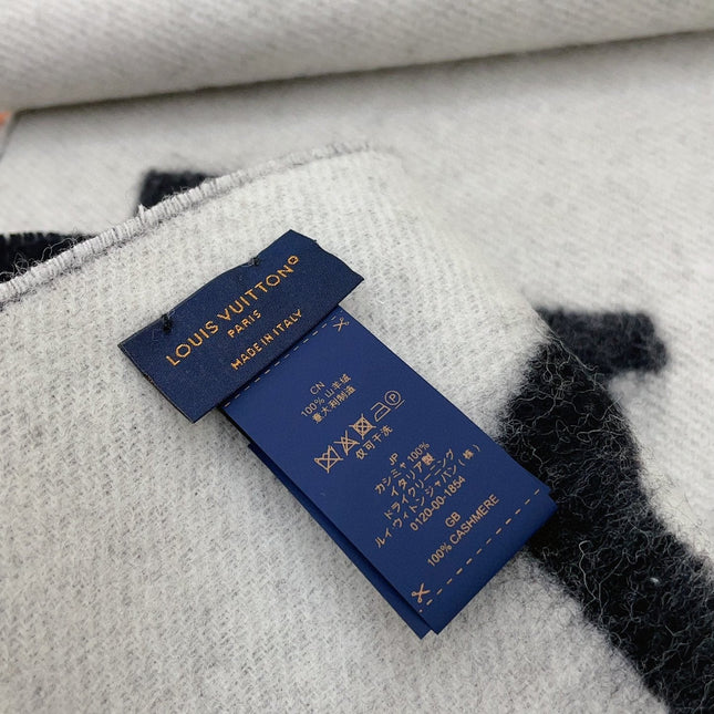 SMASH SCARF 210 CM IN BLACK WOOL 390965