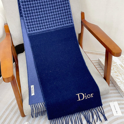 SCARF 180 CM IN NAVY BLUE CASHMERE 419819