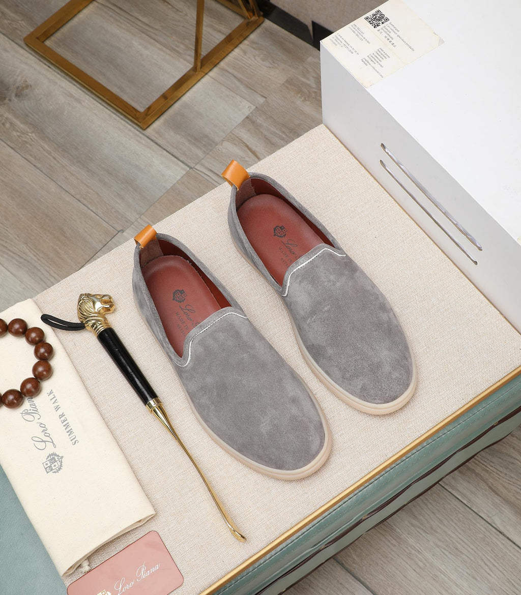 LP VENICE WALK LOAFERS LIGHT GRAY SUEDE