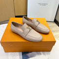 LV 26S MARE FLEX LOAFERS IN BEIGE GRAINED CALFSKIN