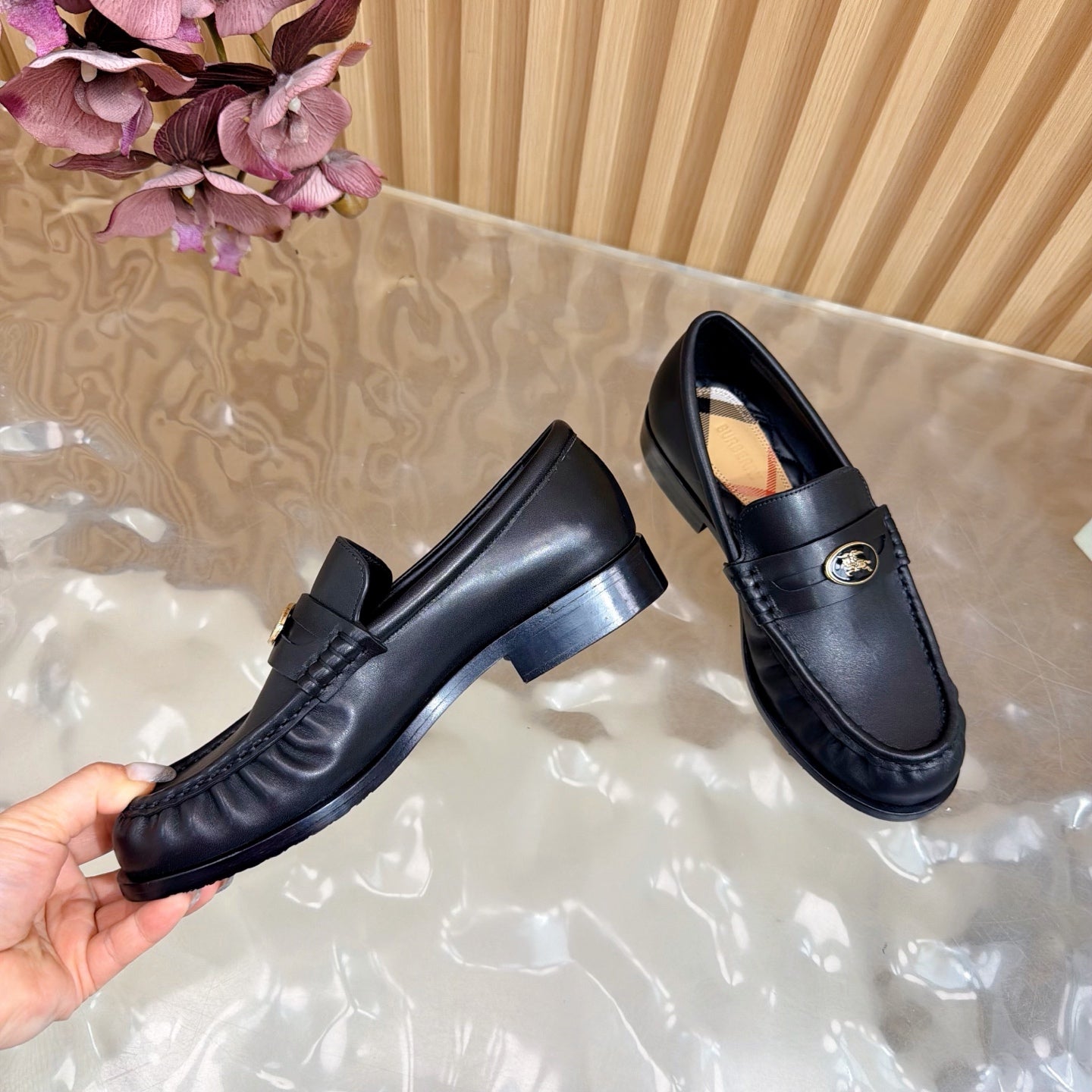 BURBERRY 26S LOAFERS IN BLACK CALFSKIN STYLE 14