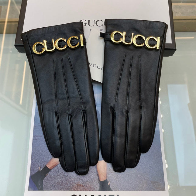 EUROPEAN GLOVES IN BLACK LAMBSKIN WITH CASHMERE LINING 376727
