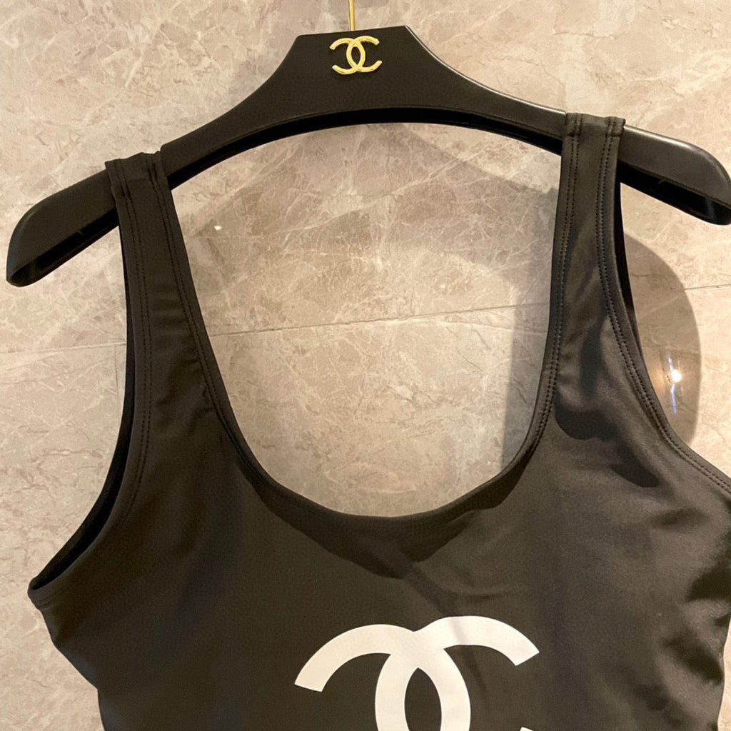 CC BIKINI SWIMSUIT SET IN BLACK 109092