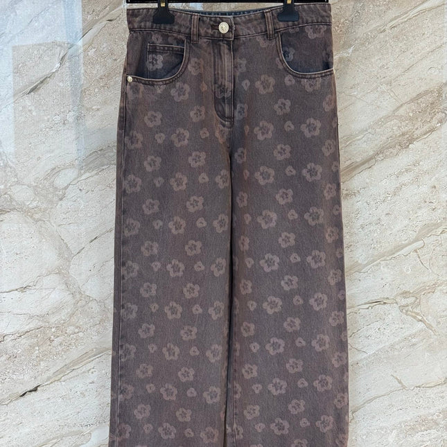 CHANEL 25S RETRO FLORAL JEANS 316