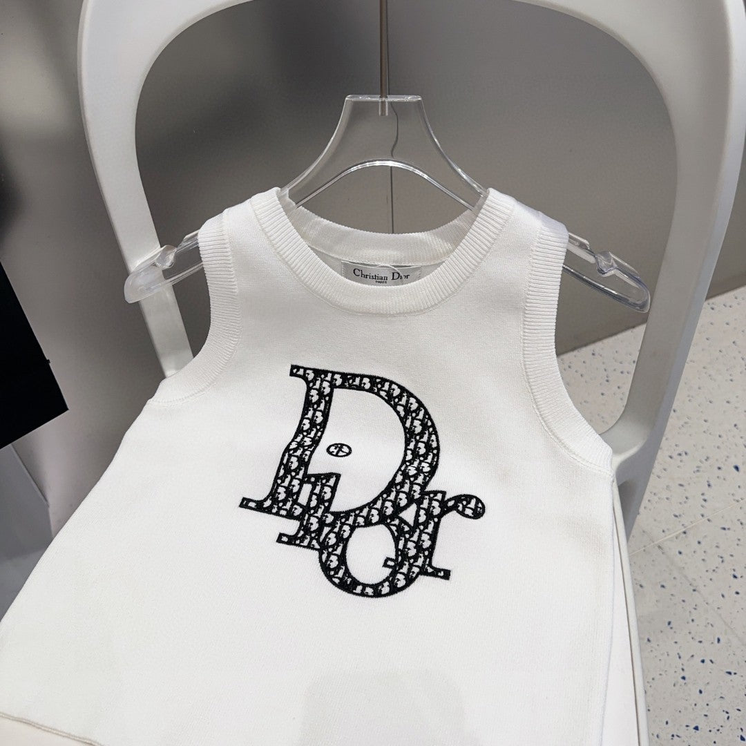 TANK TOP 627698 IN WHITE COTTON RIBBED