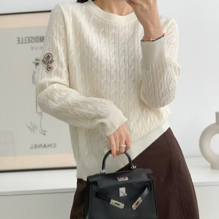 MONCLER 25S LONG-SLEEVE CREWNECK SWEATER 381