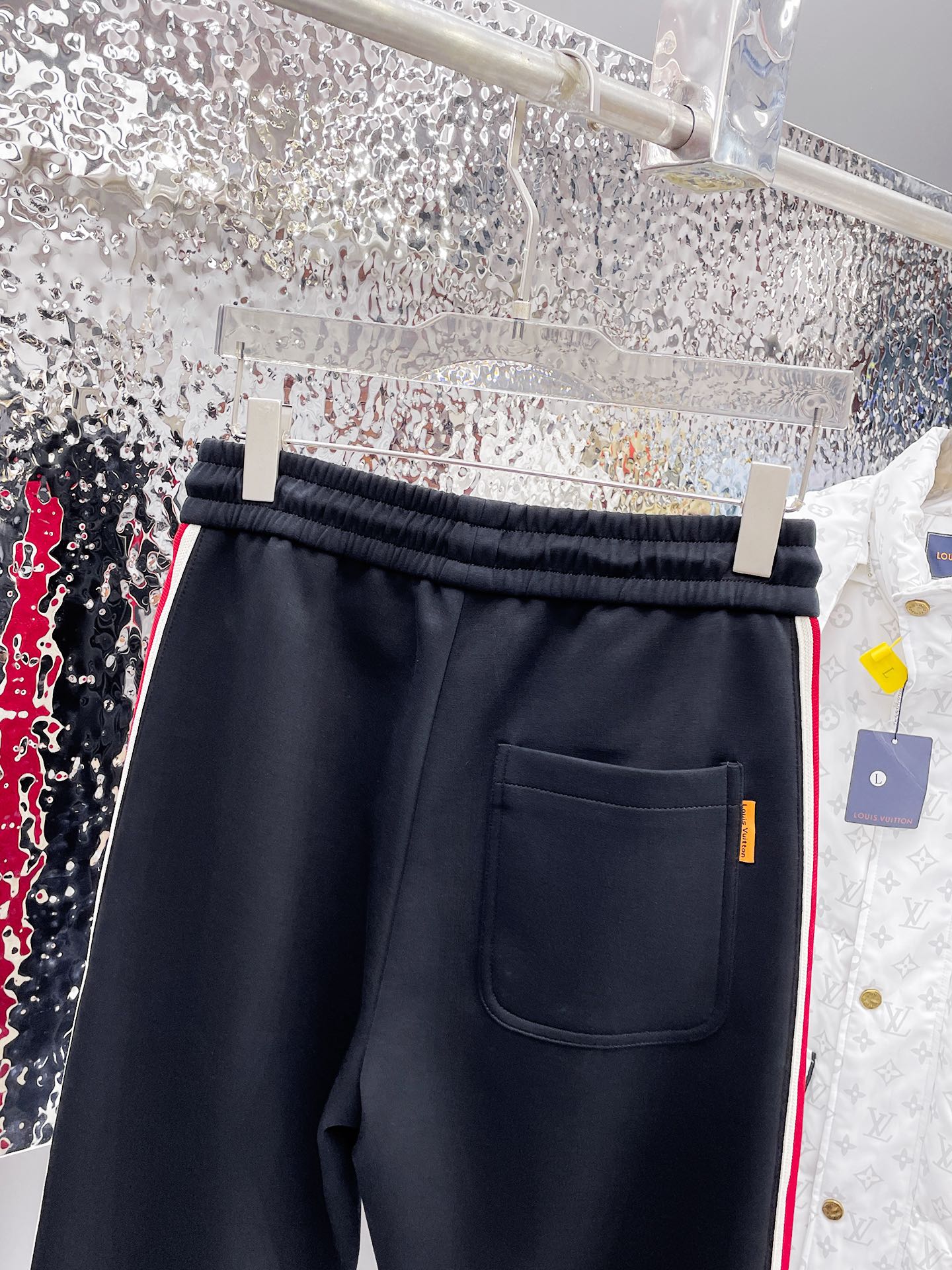 LV BLACK MIX RED TROUSERS 239503