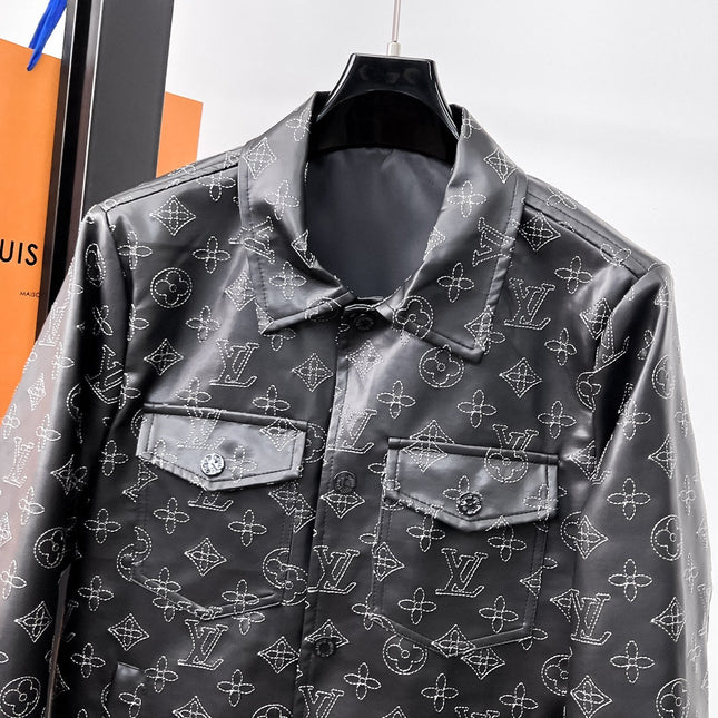 LV BLACK MONOGRAM DENIM JACKET 239528