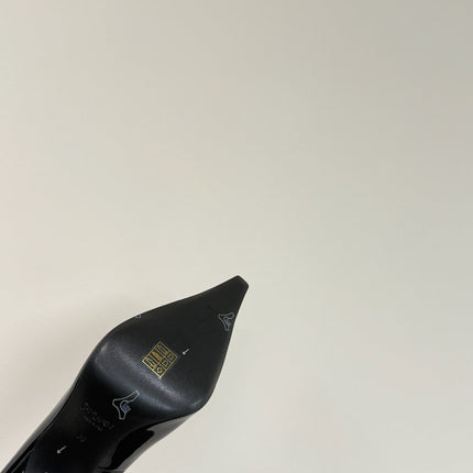 JEANNE HIGH PUMPS IN BLACK PATENT CALFSKIN