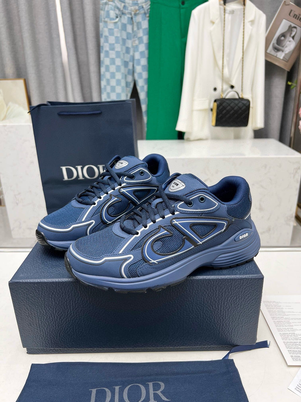 CD B30 SNEAKER AZURE MESH FABRIC