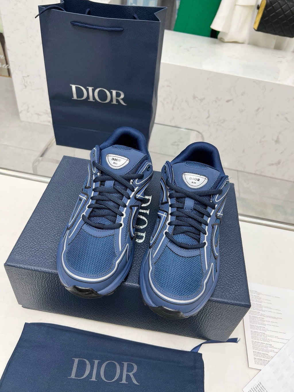 CD B30 SNEAKER AZURE MESH FABRIC