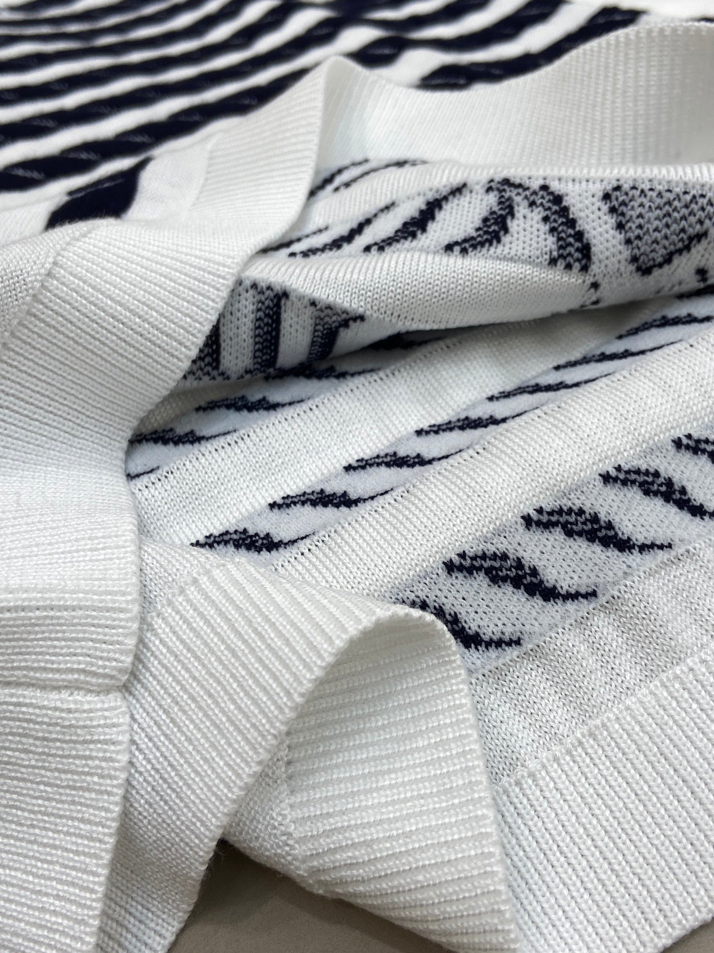 LV STRIPED SWEATER 25S IN TENCEL  266038