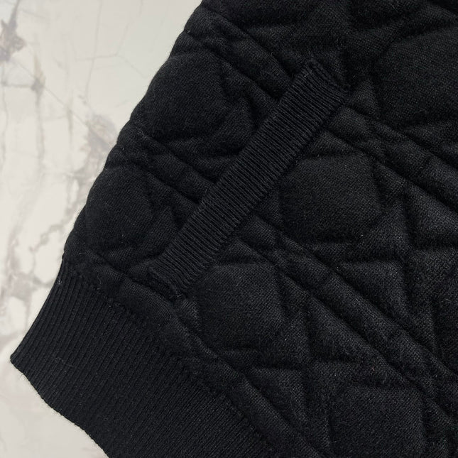 DIOR 26S DIAMOND-PATTERN KNIT VEST 946