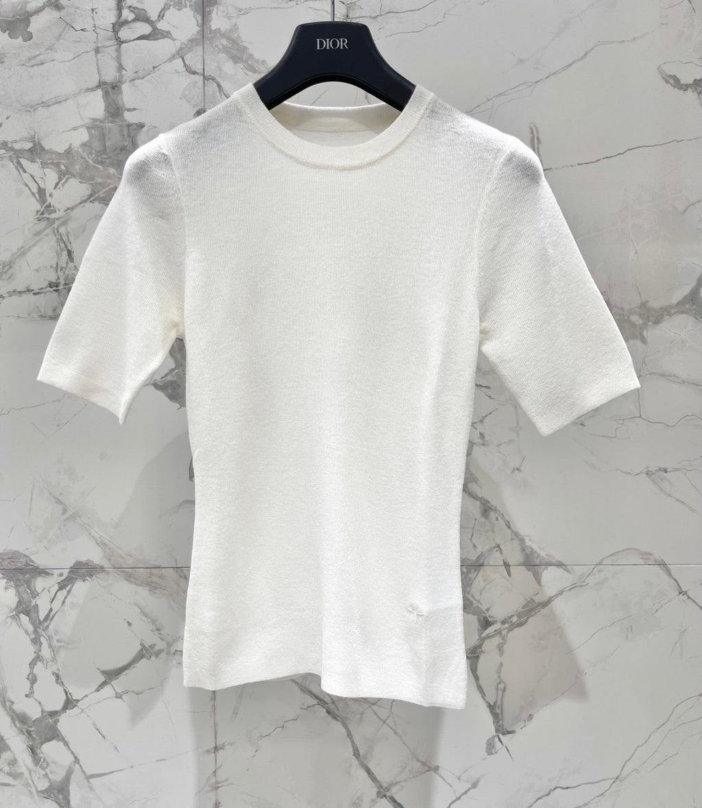 DIOR 26S SHORT-SLEEVE KNIT T-SHIRT 907