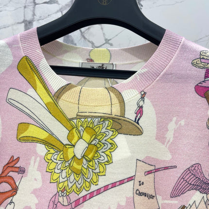 HERMES 26S SHORT SLEEVED KNIT TOP 533