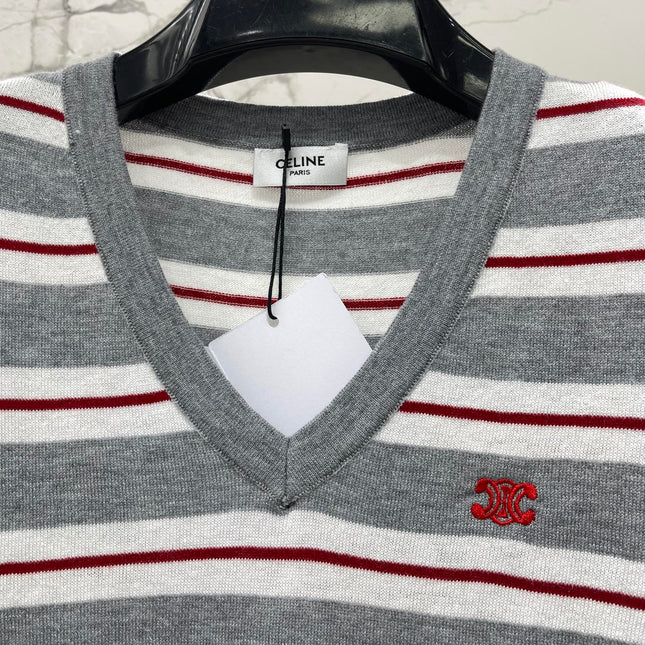 CELINE 26S V NECK SHORT SLEEVE T-SHIRT 208