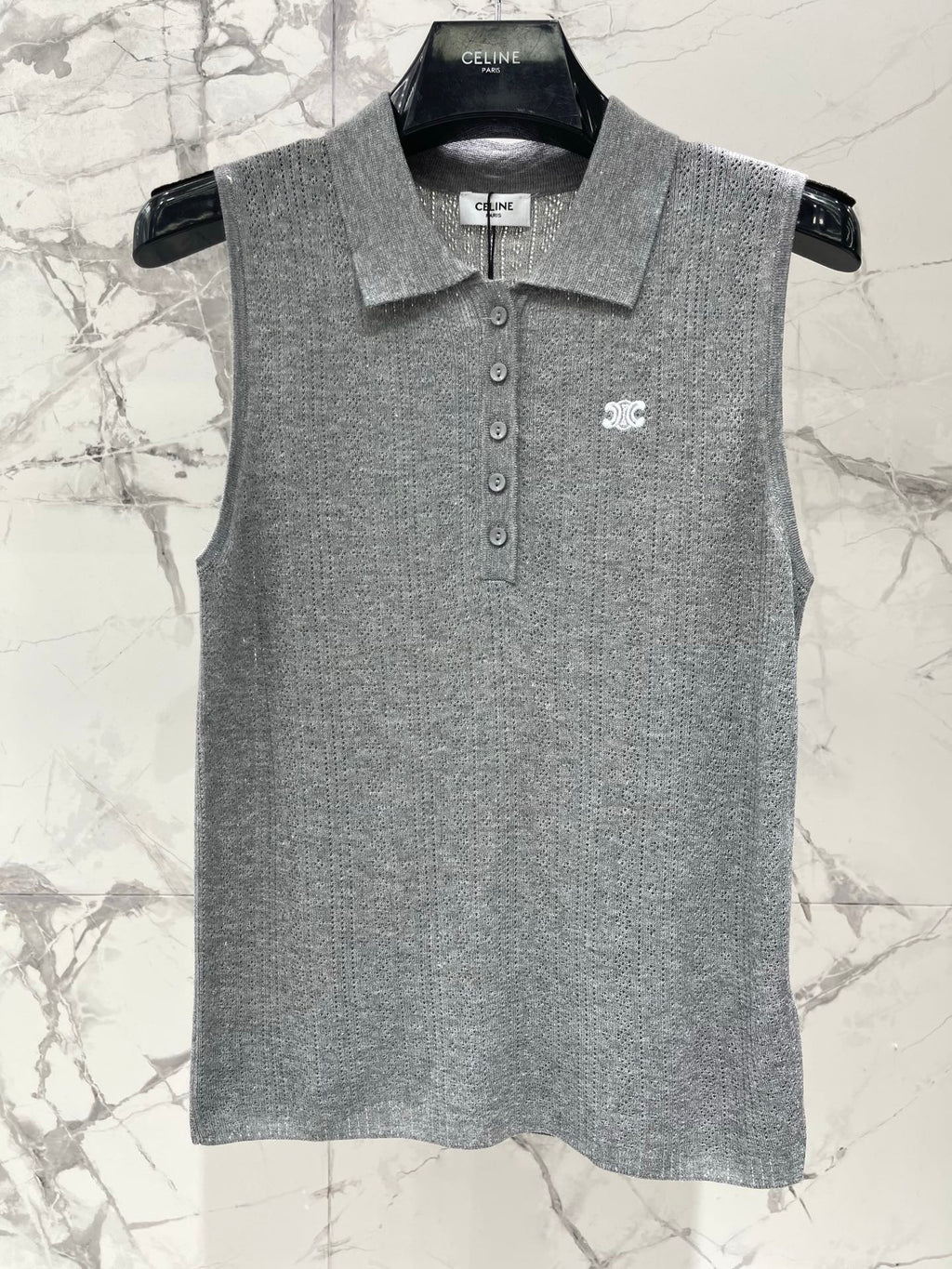 CELINE 26S KNIT POLO TANK TOP 297