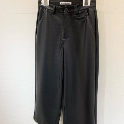 DIOR 25S LEATHER CROPPED PANTS 666