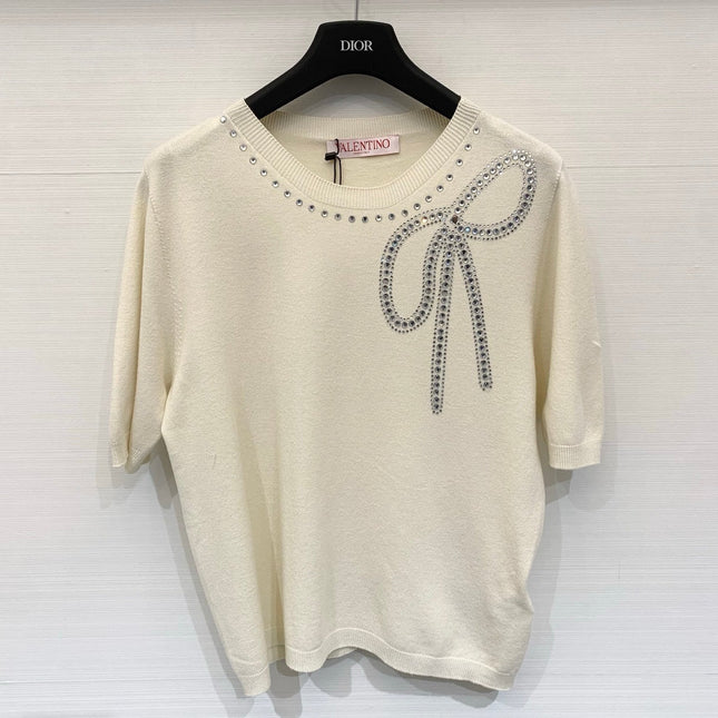VALENTINO 26S SHORT SLEEVE KNIT TOP 228