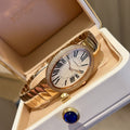BAIGNOIRE SILVER AND GOLD CASE WATCH WITH CRYSTAL