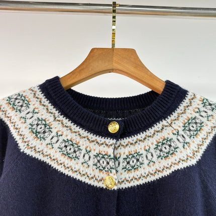 CELINE 25S ROUND-NECK CROCHET SWEATER 0058
