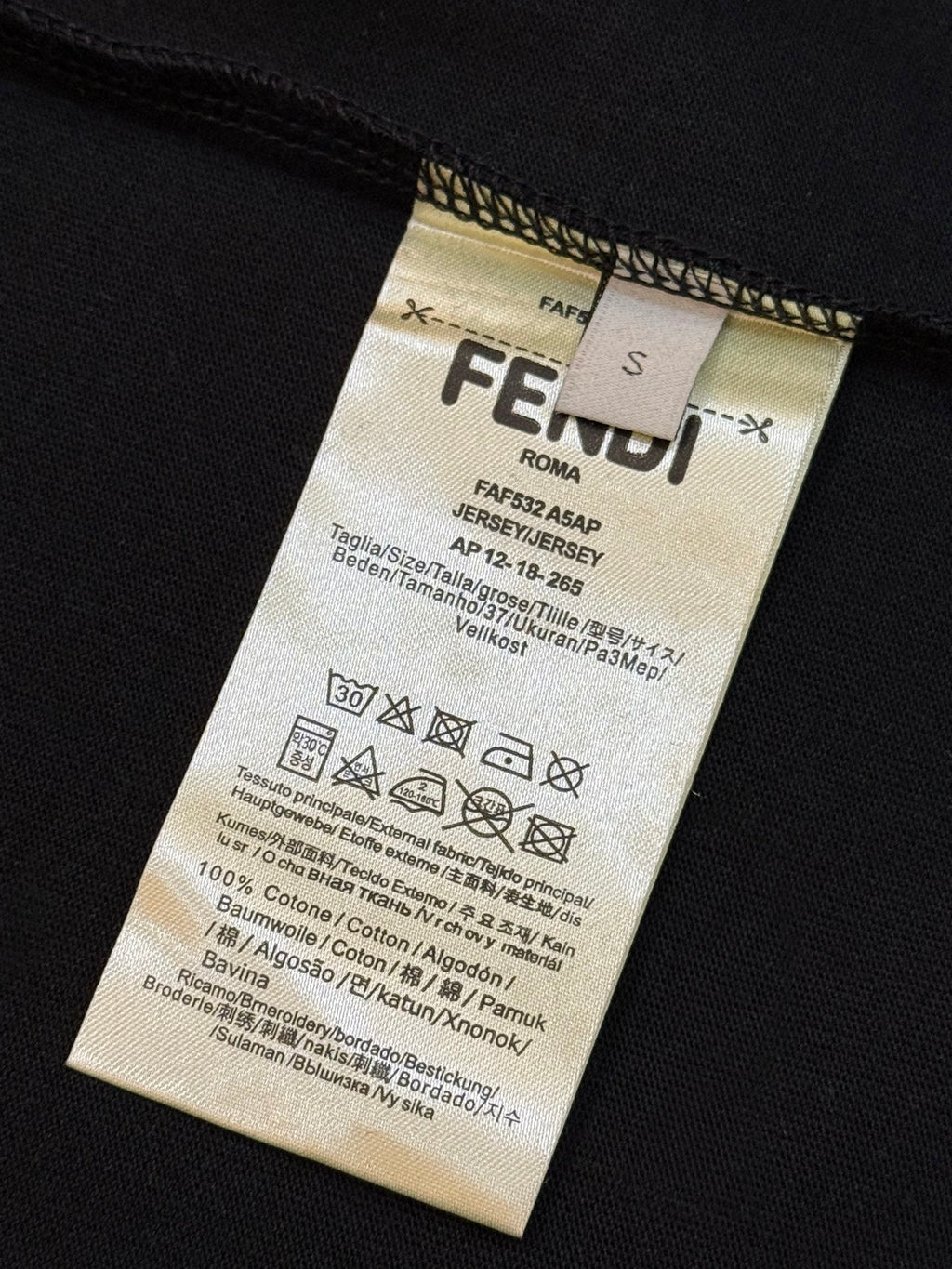 FENDI 26S SHORT SLEEVE T-SHIRT 194