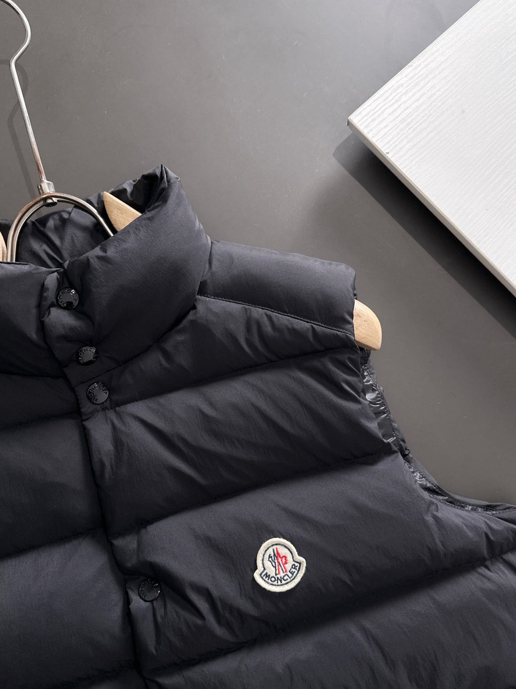 MONCLER CONTRIN DOWN VEST IN BLACK
