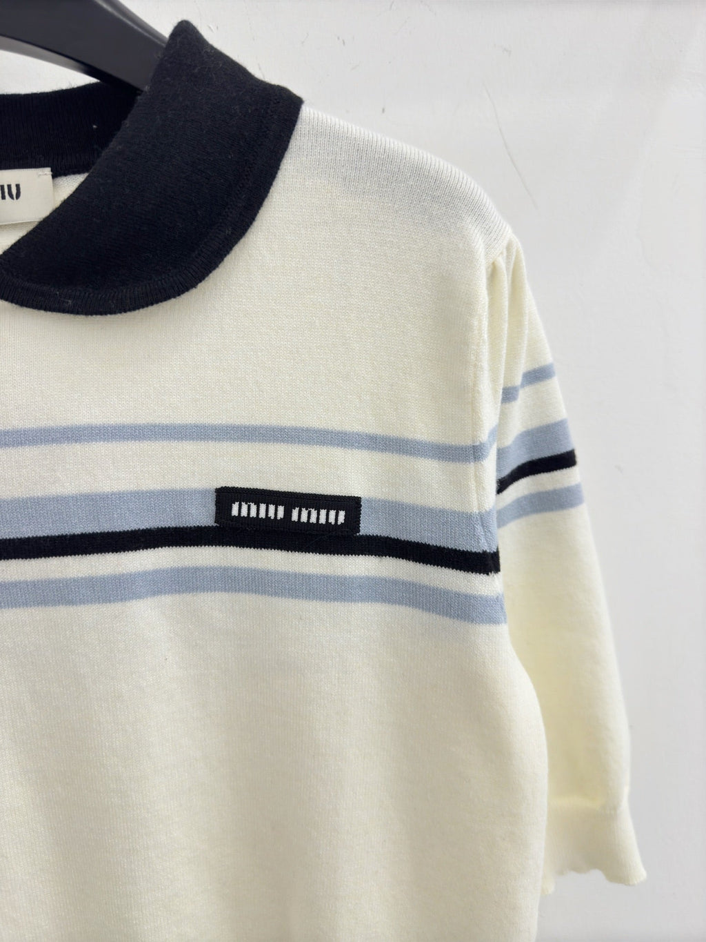MIUMIU 26S KNIT POLO SWEATER 981