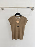 MIUMIU 26S SHORT-SLEEVED SWEATER STYLE 1096