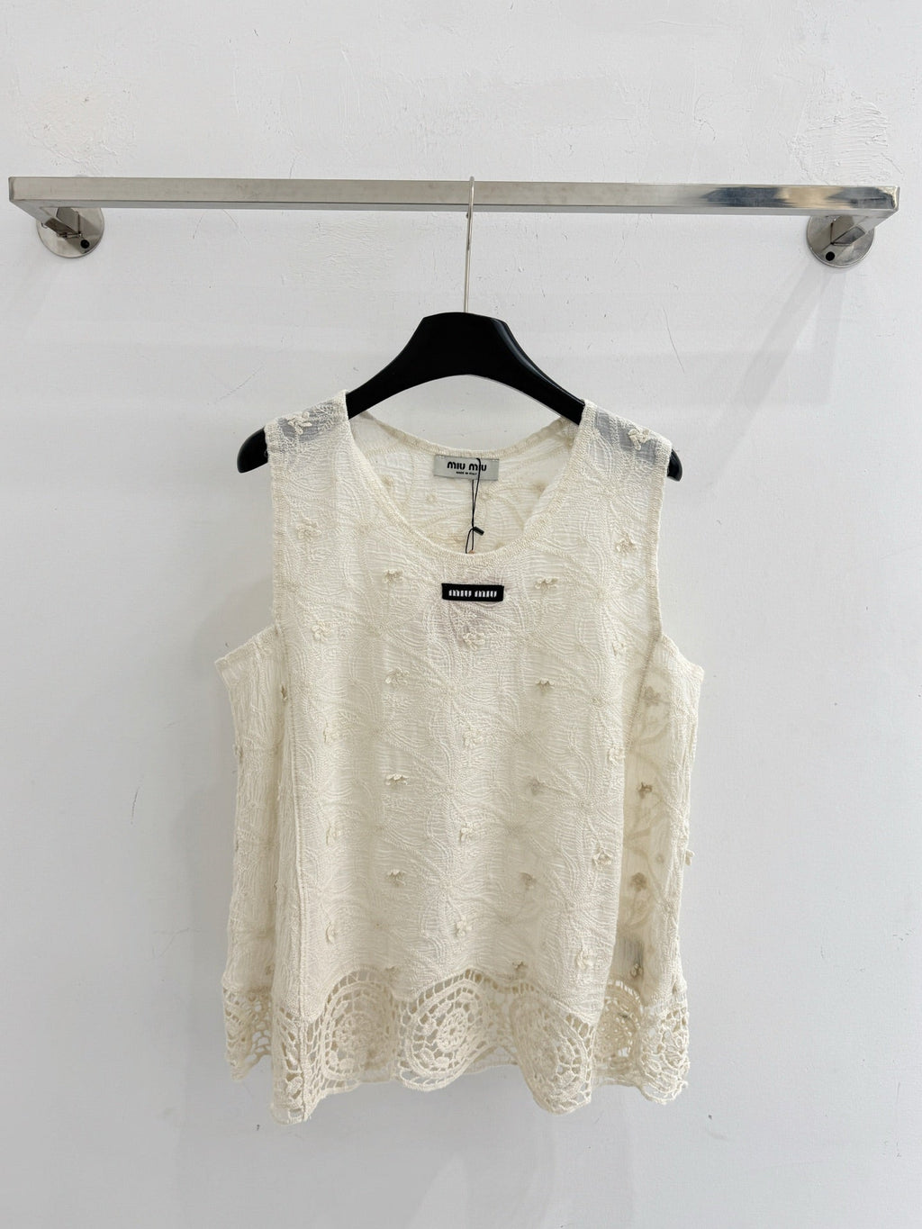 MIUMIU 26S LACE TANK TOP STYLE 1071
