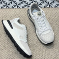 CD B25 SNEAKER WHITE AND BEIGE CALFSKIN