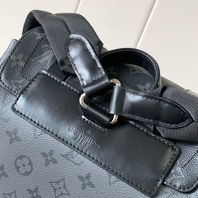 LV BACKPACK 41CM IN BLACK AND GREY MONOGRAM CANVAS 241041