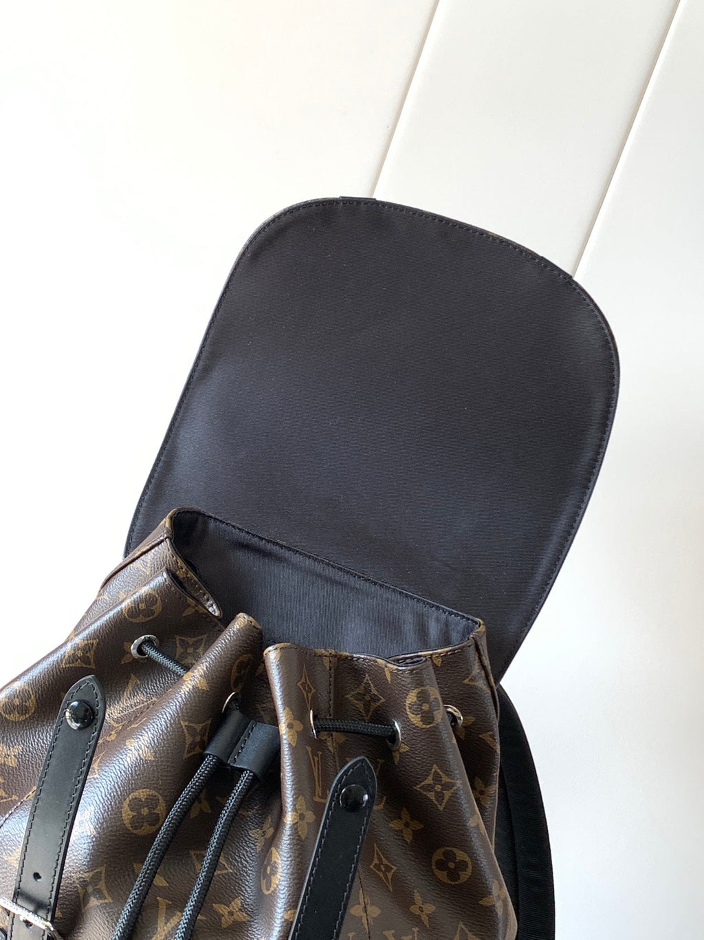 CHRISTOPHER MM BACKPACK 47 IN BROWN MONOGRAM CANVAS