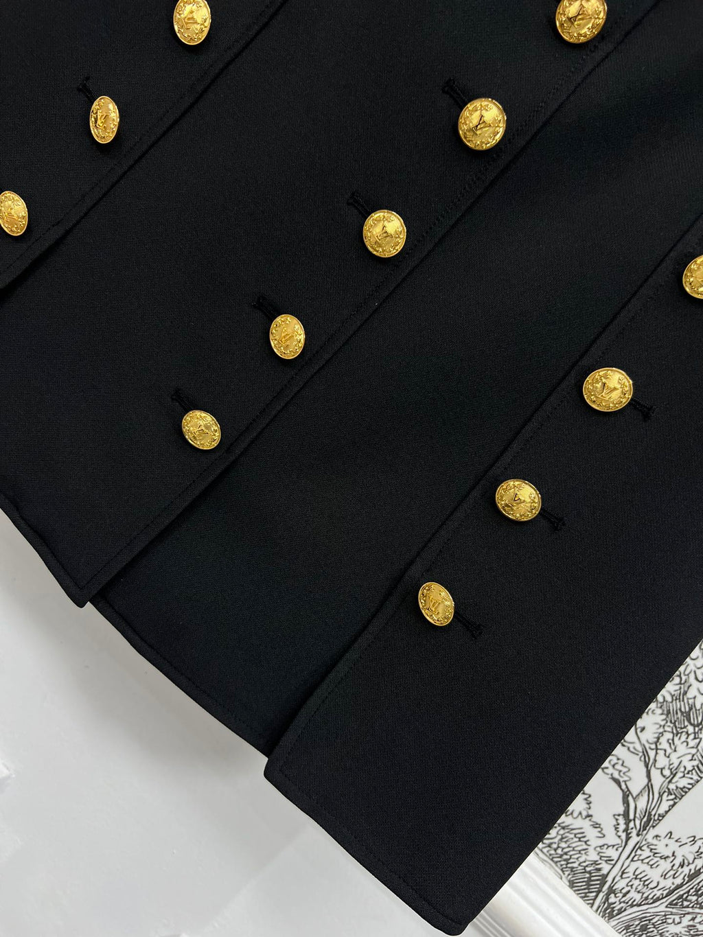 LV 25S HIGH WAIST A-LINE SHORT DRESS 263093