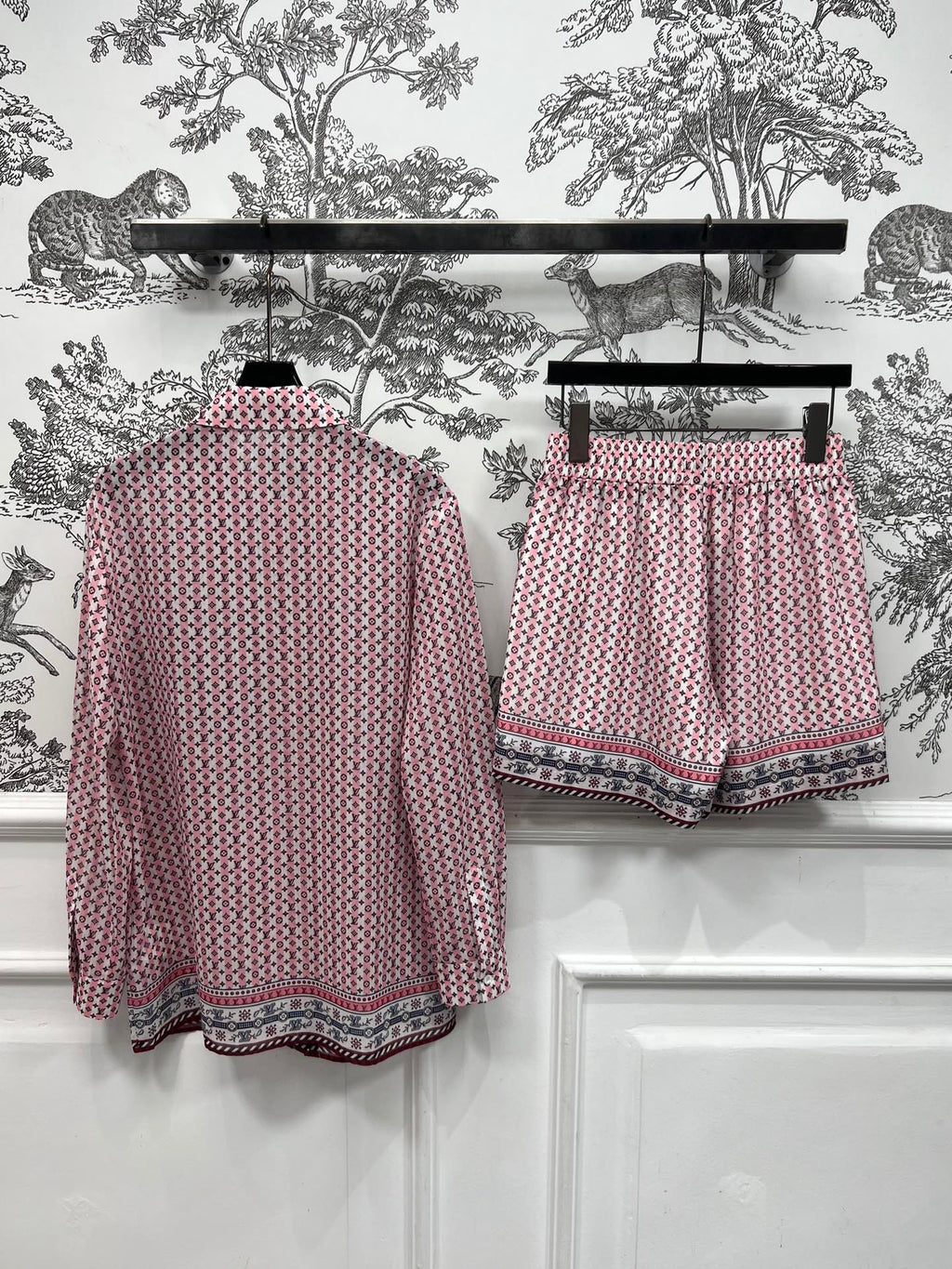 LV 25S SHIRT SHORTS SET IN POLYESTER 263071