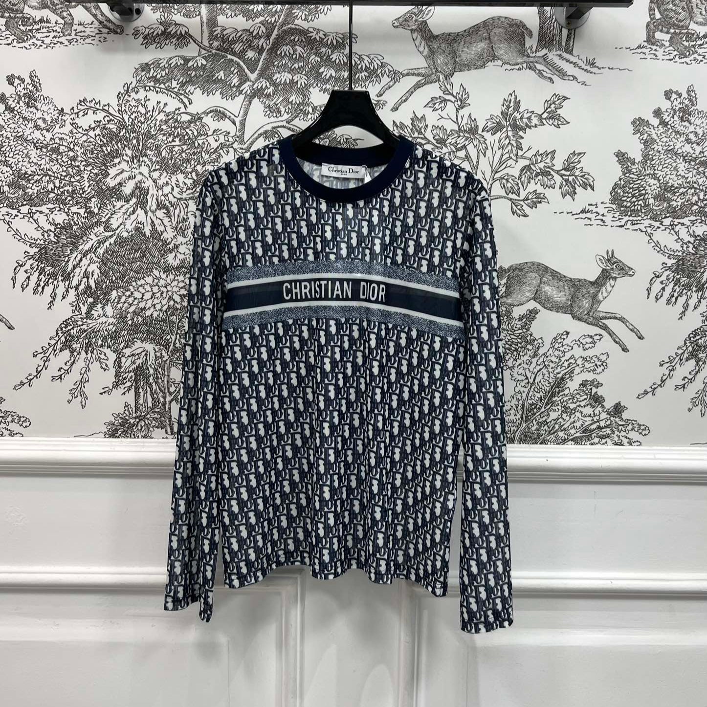 DIOR CREW NECK PRINTED T-SHIRT 268592