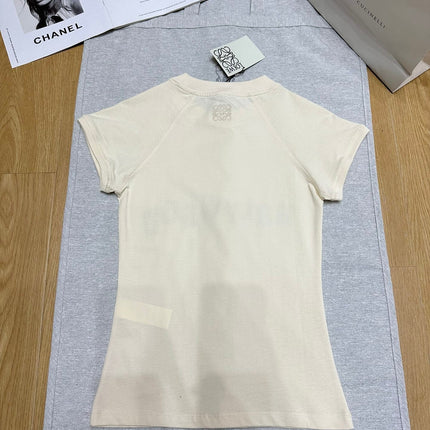 Loewe 25 Shhot Sleeved T-shirt Cotton