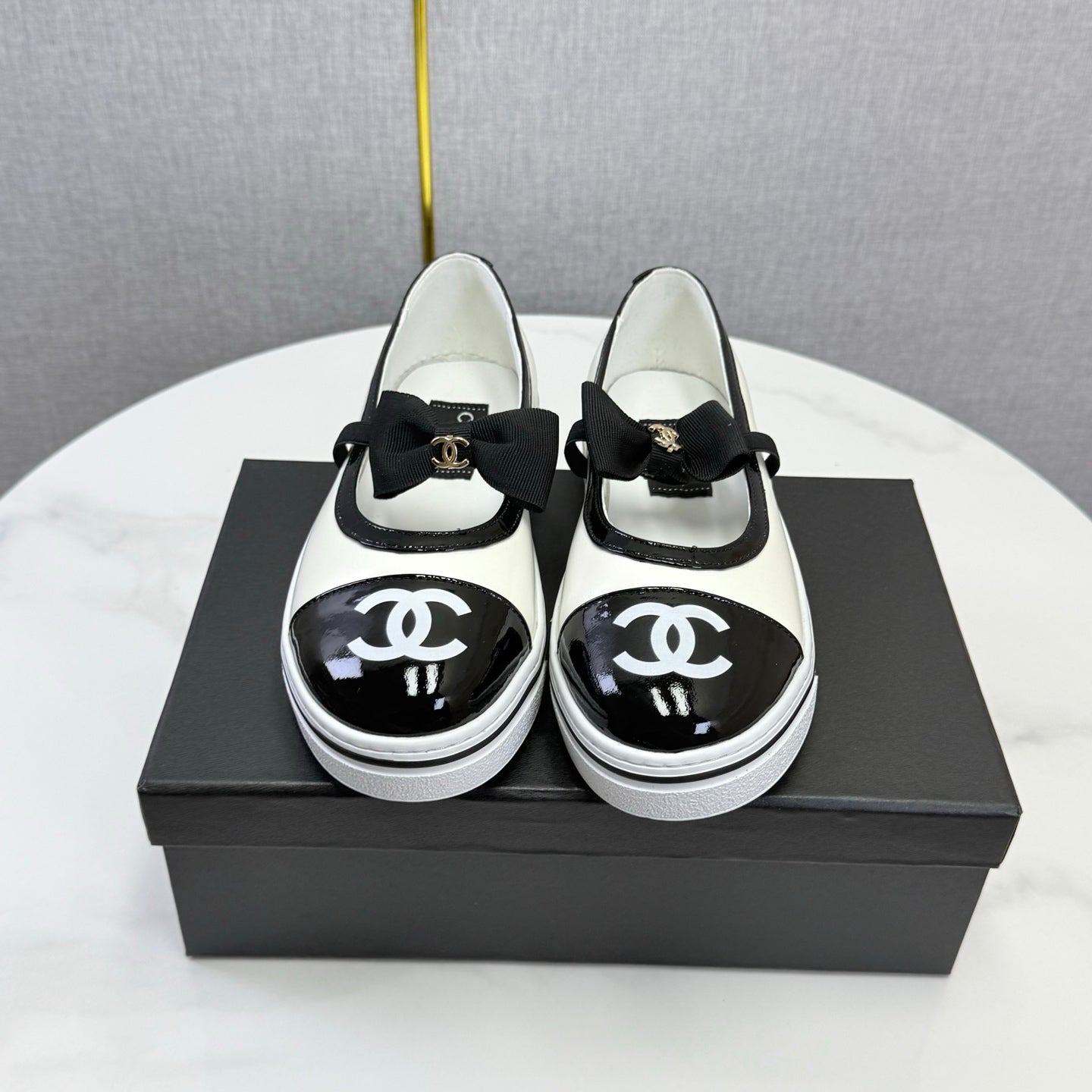 CHANEL 26S MARY JANE SNEAKERS IN WHITE CALFSKIN