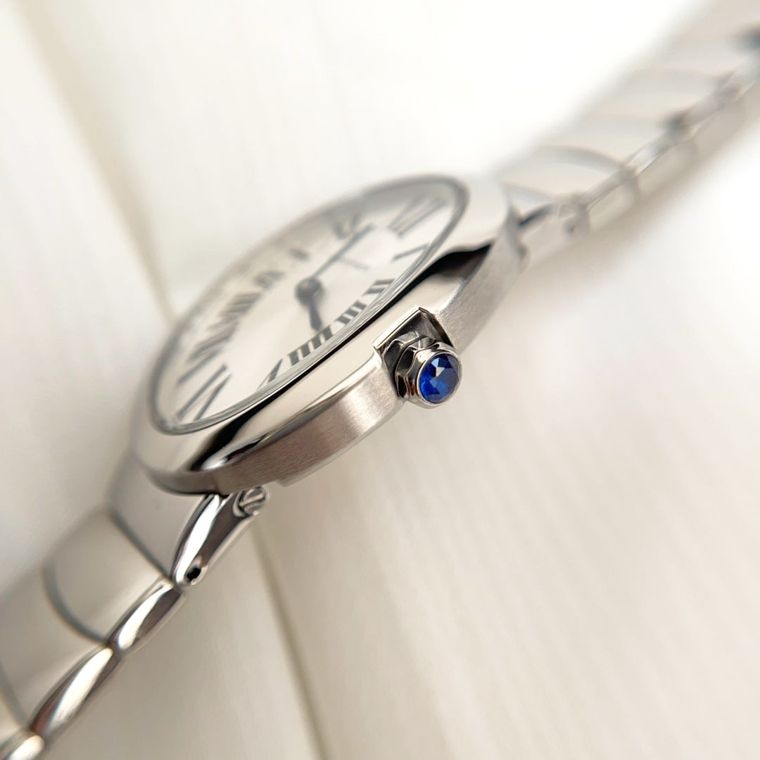 BAIGNOIRE DE CARTIER – OVAL SHAPE SILVER CASE