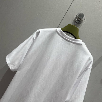 Gucci 25 Print Short Sleeve T-shirt Pink White Cotton