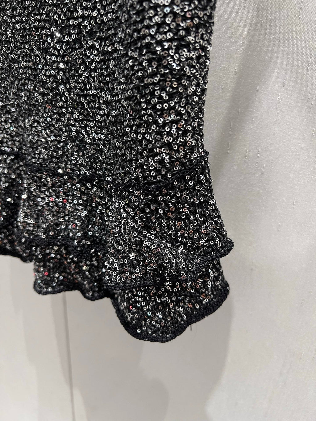 CC 25 Rhinestones Tank Top Black Polyamide