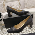 cc pump 6.5 black lambskin