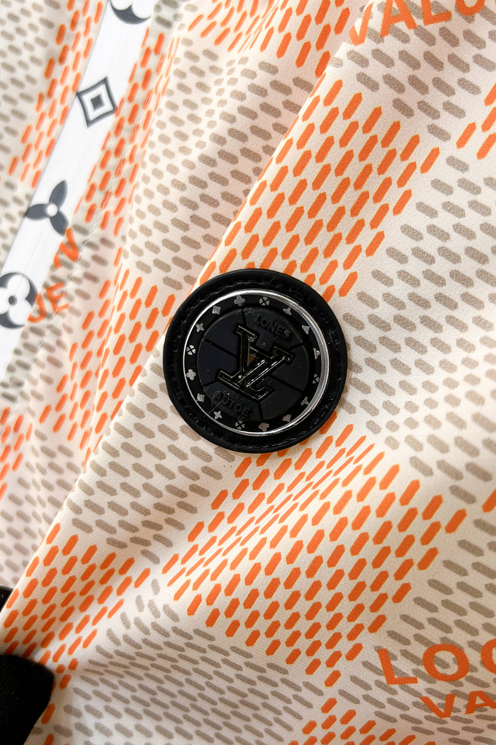 LV ORANGE AND GRAY DAMIER JACKET 239117
