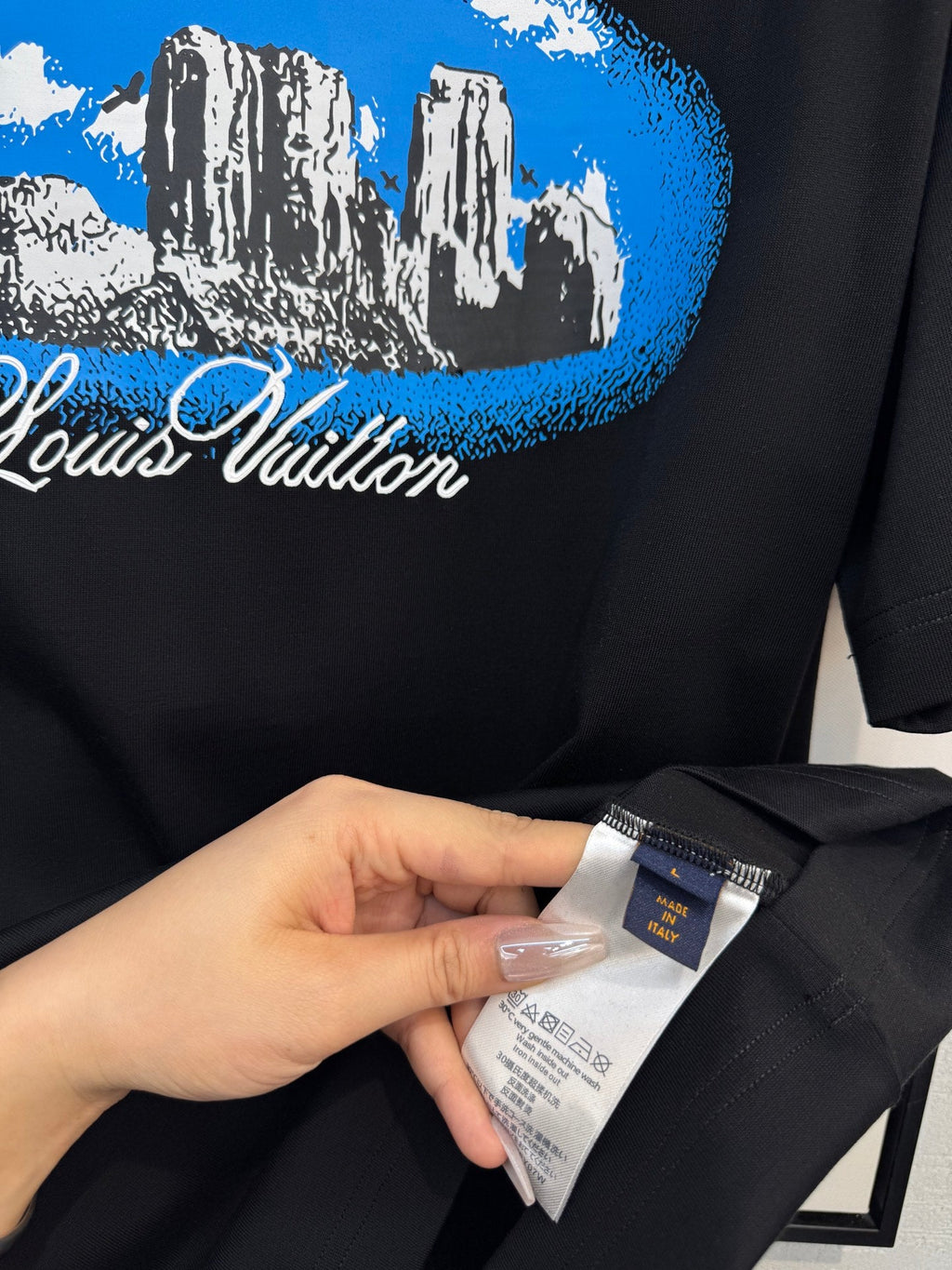 LV BLACK COTTON T-SHIRT 238919