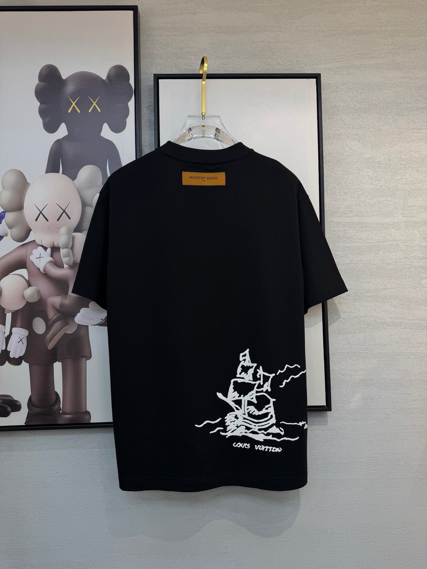 LV T-SHIRT IN BLACK COTTON FABRIC 238921