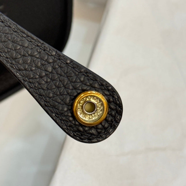HM 26S EVELYNE BAG 23MM IN BLACK GRAINED CALFSKIN