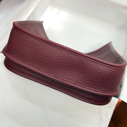 HM 26S EVELYNE BAG 23MM IN WINE RED GRAINED CALFSKIN