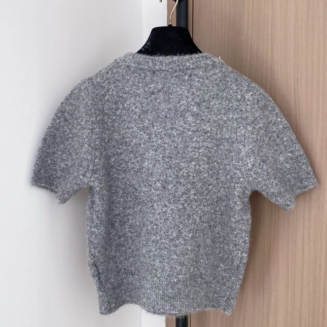 PRADA 25S SHORT-SLEEVE KNIT TOP 394